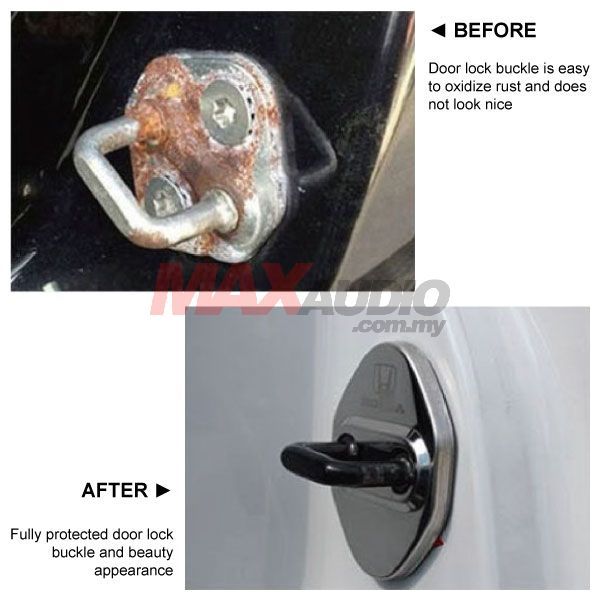Buy MOST CAR Premium Chrome Alloy Door Lock Protection Cover (4pcs/Set)